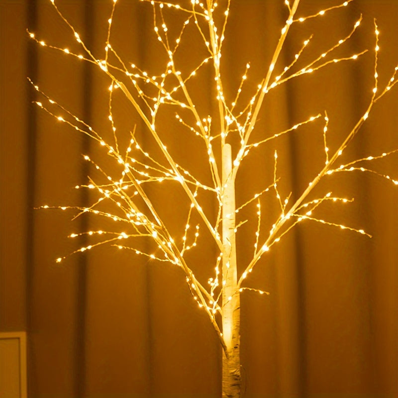 Weiße Birkenbaumlampe - 1,8 m romantische LED-Stehlampe für Schlafzimmer & Wohnzimmer Dekor