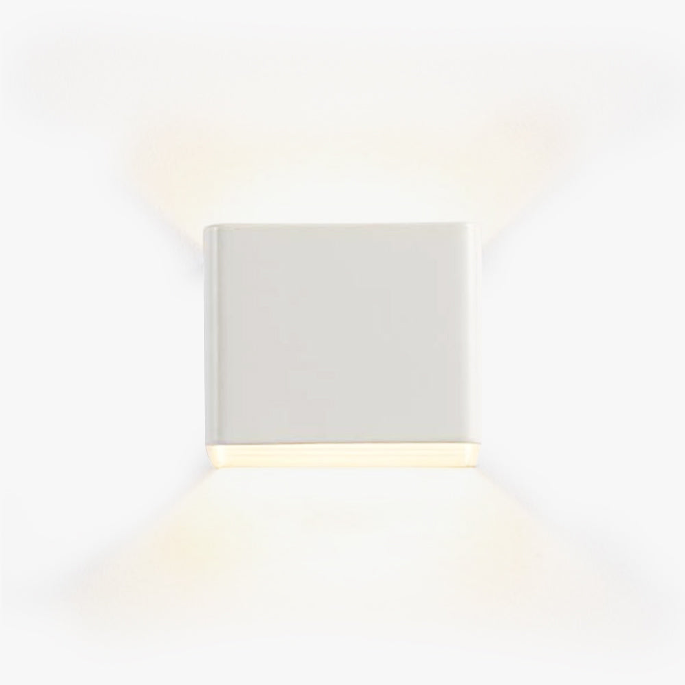 LED-Wandleuchte für den Außenbereich – Lumina – wasserdicht – moderner Doppelkopf 8 cm x 10 cm