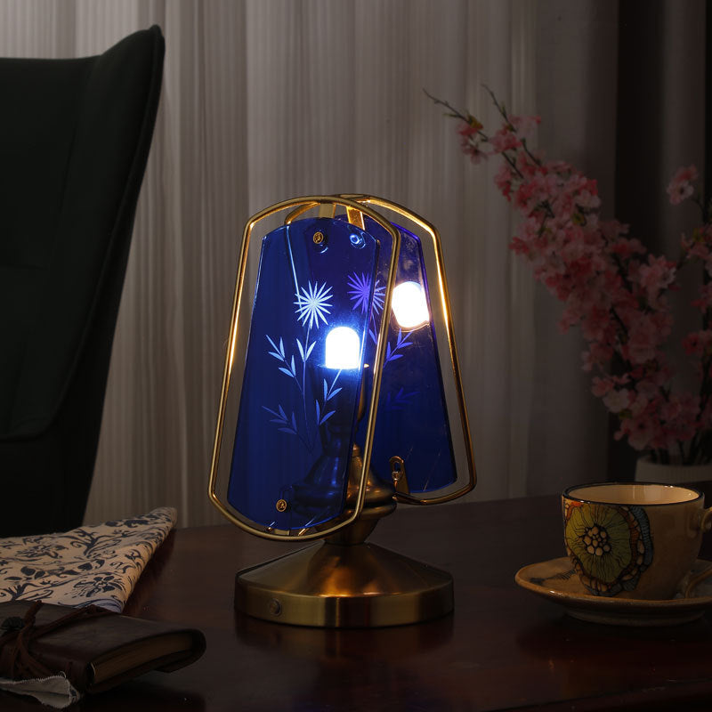 Garduru - Zeitlose Vintage Tischlampe mit Acryl-Lampenschirm und Hochwertigem Design