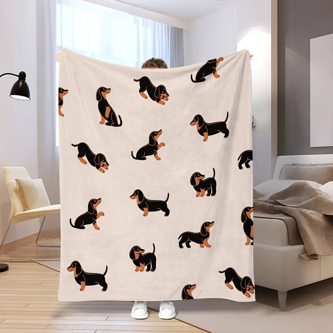 Flanell Hundeliebhaber Decke - Weicher, Bequemer Kuschelwurf für Zuhause & Büro