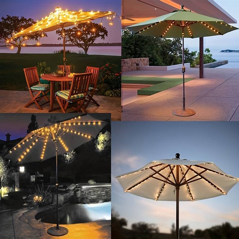 Garduru - Solarbetriebene Gartenparasollampe