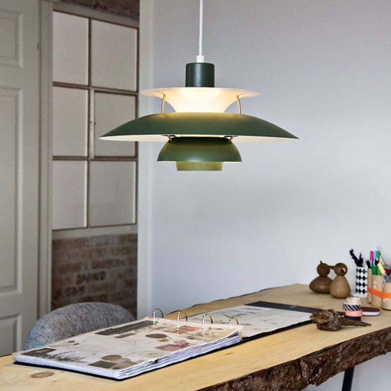LED Hängeleuchte Morandi – Modernes Design aus farbigem Metall