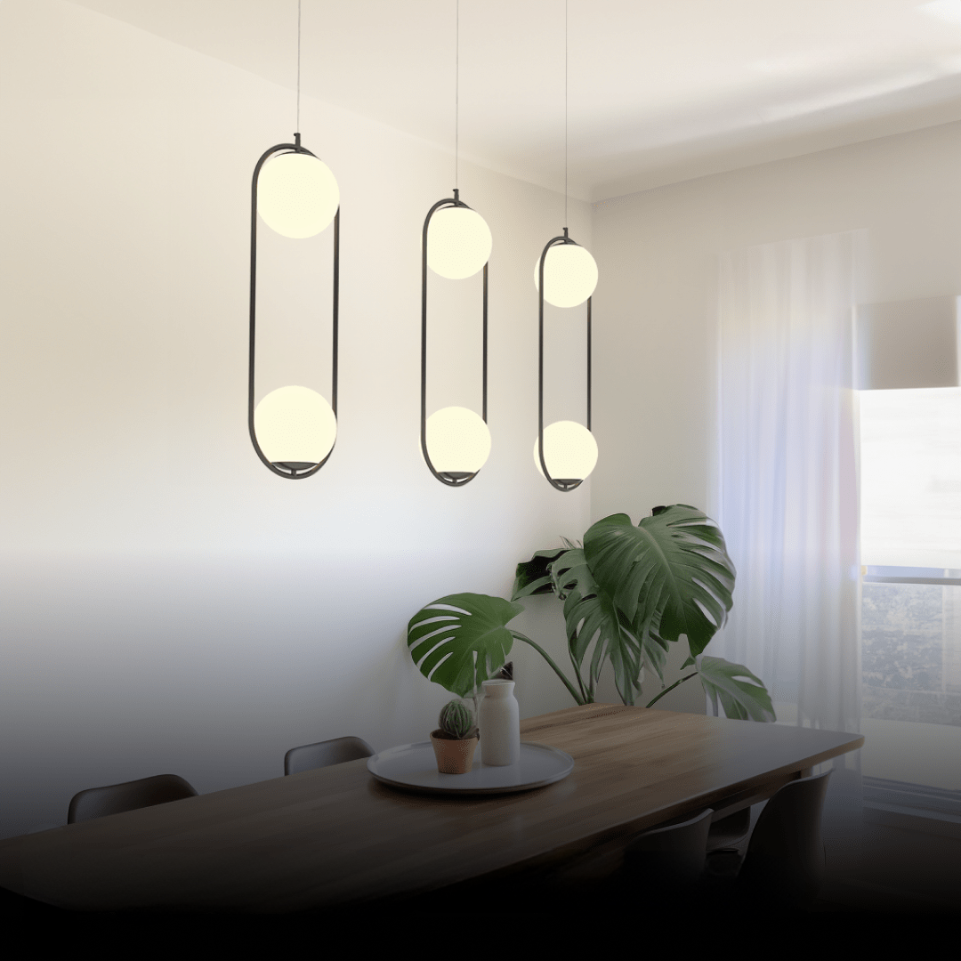 LED-Pendelleuchte Warmweiß Goldfinish für Zuhause und Bürodeko