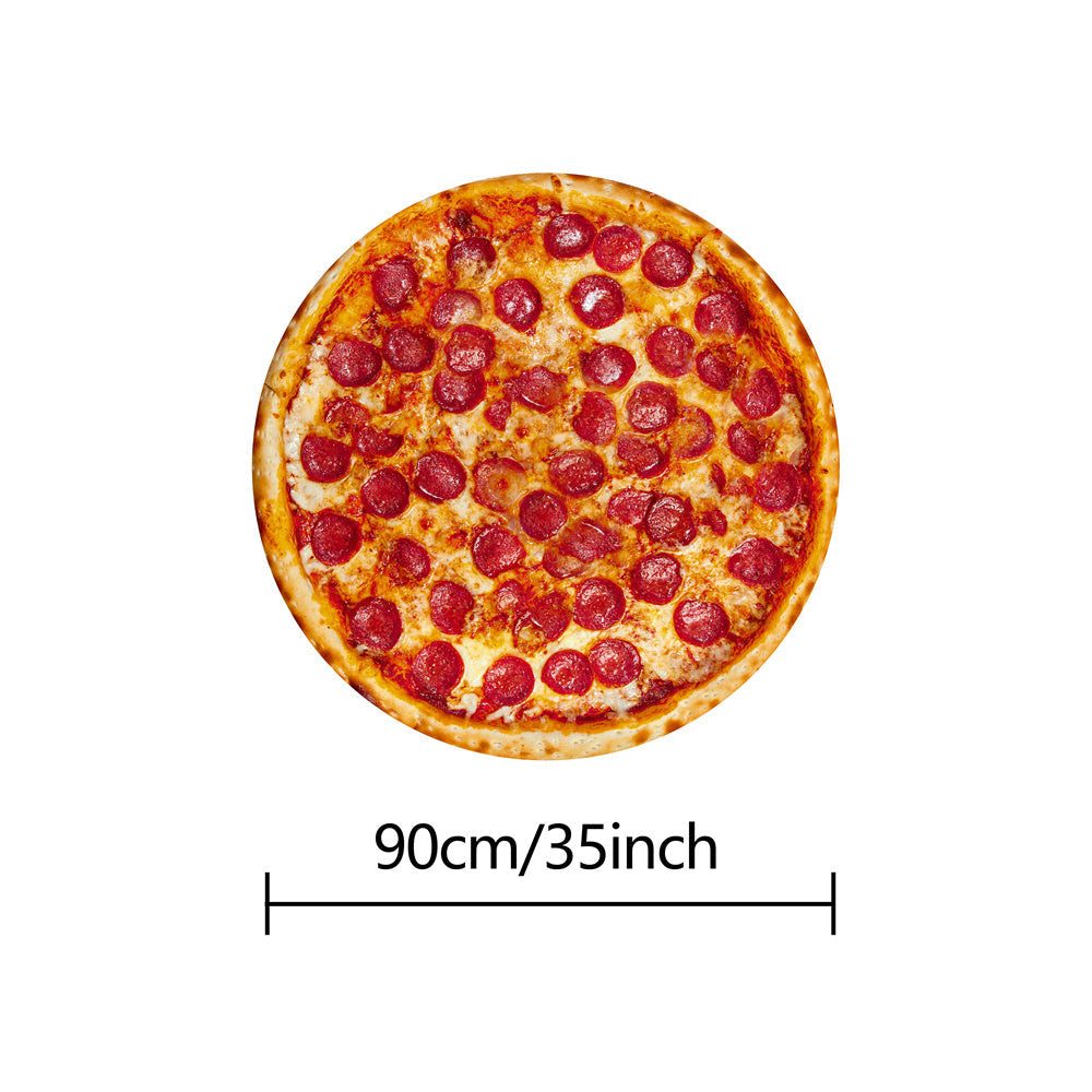 Tortilla Decke - Realistische Pepperoni Pizza Decke, Weiche und Bequeme Flanell Decke, Personalisierte Geschenk