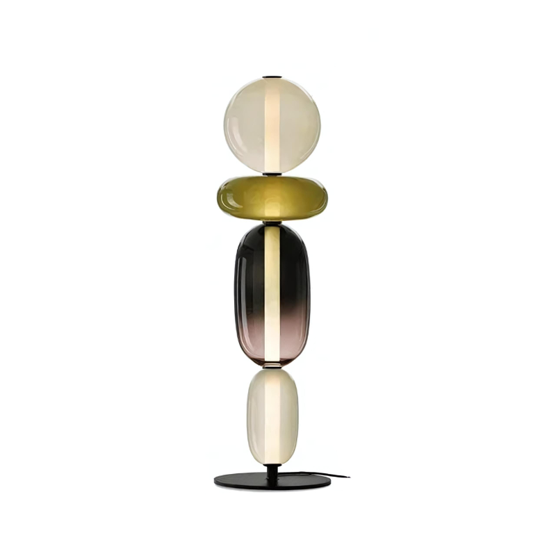 Bunte Glas-Stehlampe für Wohnzimmer, Büro oder Schlafzimmer Dekor