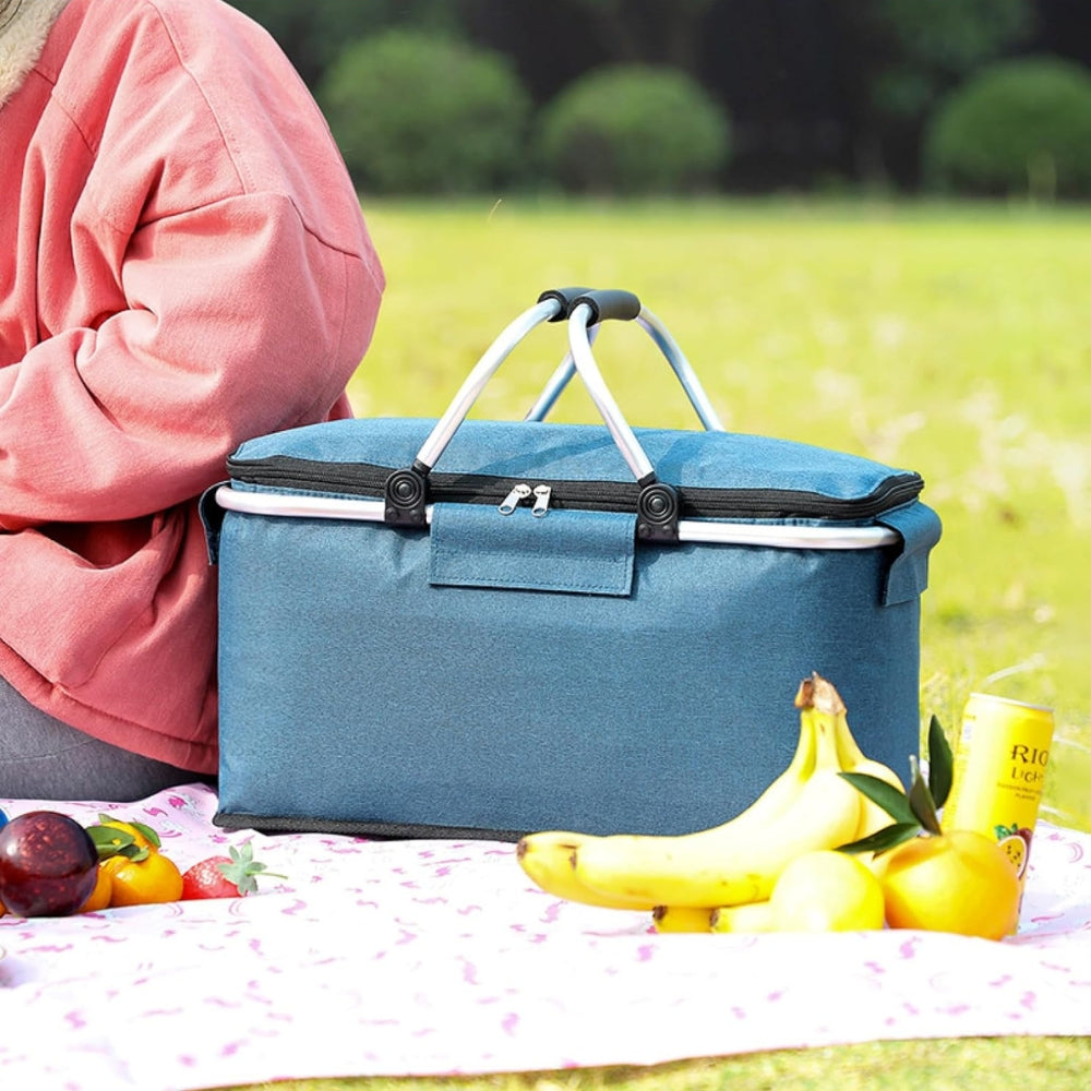 Zusammenklappbarer auslaufsicherer Picknickkorb