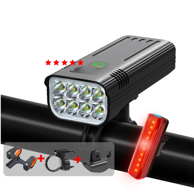 Garduru Power Beam – Ultrahelle Fahrradlampe mit 5000 Lumen & 10000-mAh-Akku