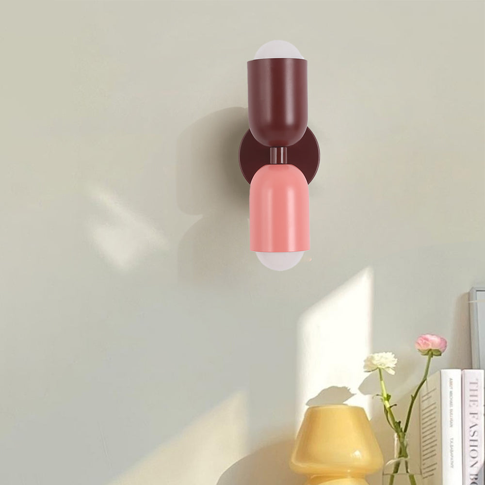 Morandi Moderne LED-Wandleuchte 2-flammig Schwarz Innen/Flur Metall
