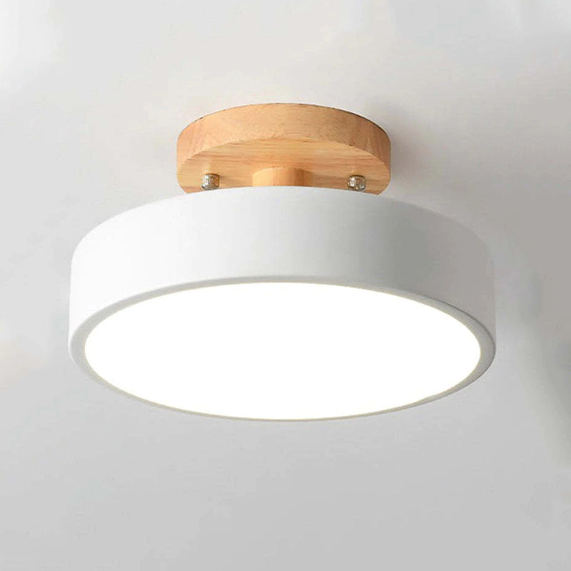 Garduru Holz LED Deckenleuchte – Dimmbar 36W natürliche Eleganz