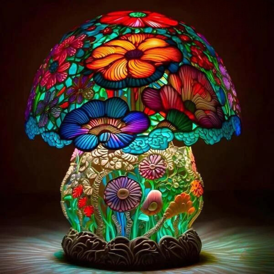 Garduru - Pilzlampe | Dekorativer Boho-Stil
