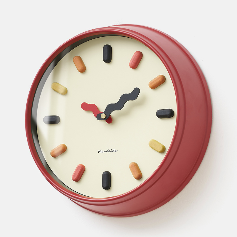 3D Nordische Wanduhr – Lautloses Uhrwerk, Umweltfreundliches Design, 33 cm für Moderne Wohnzimmer