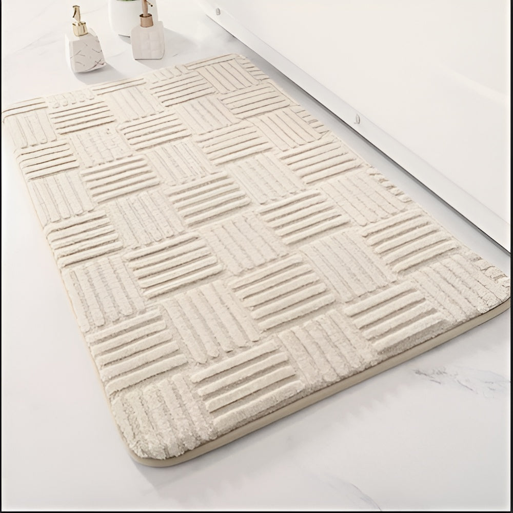 Lebendige Gitter-Absorbierende Badezimmermatte