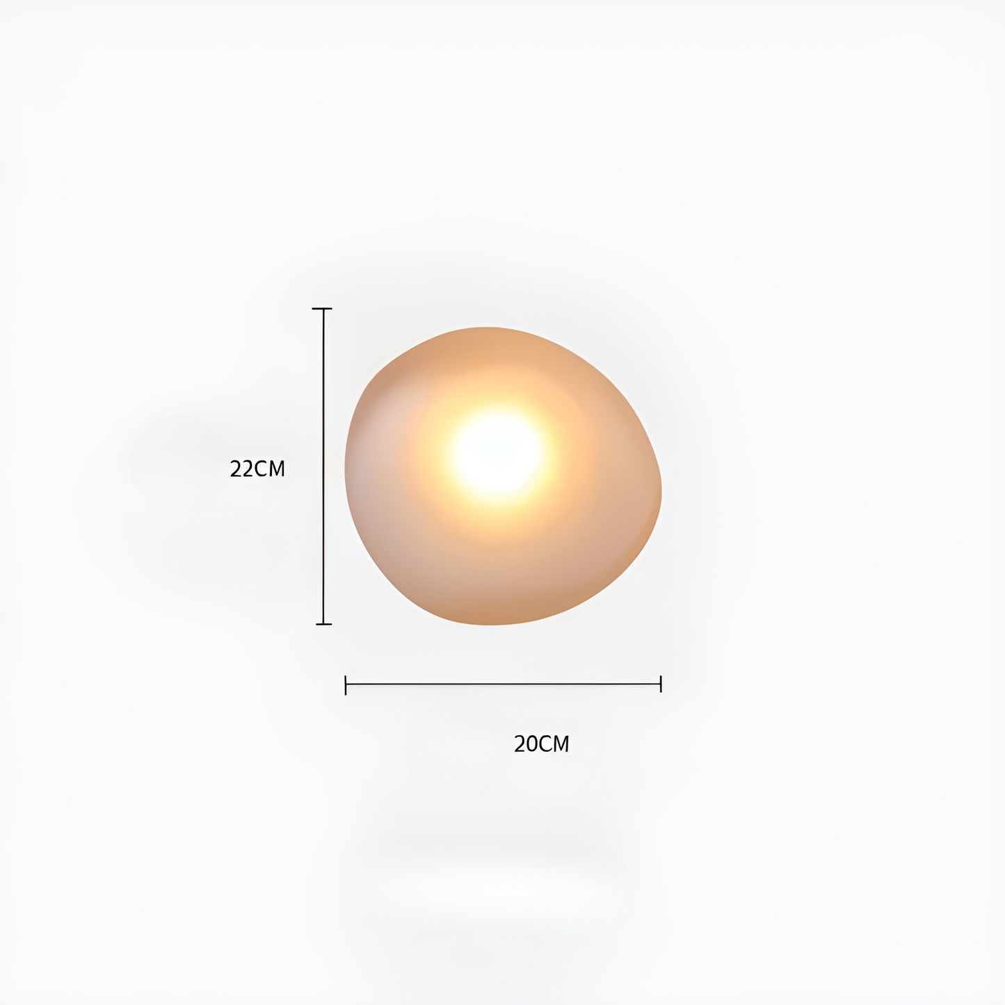 Garduru Light – Nordische Kieselstein-Style LED-Wandleuchte