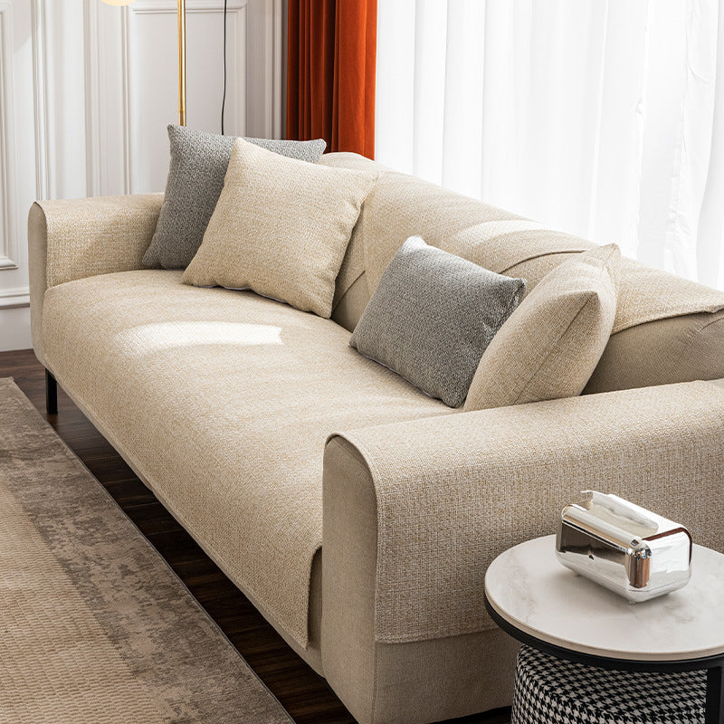 Waschbare Baumwoll-Leinen Rutschfeste Sofa/Couch-Hülle