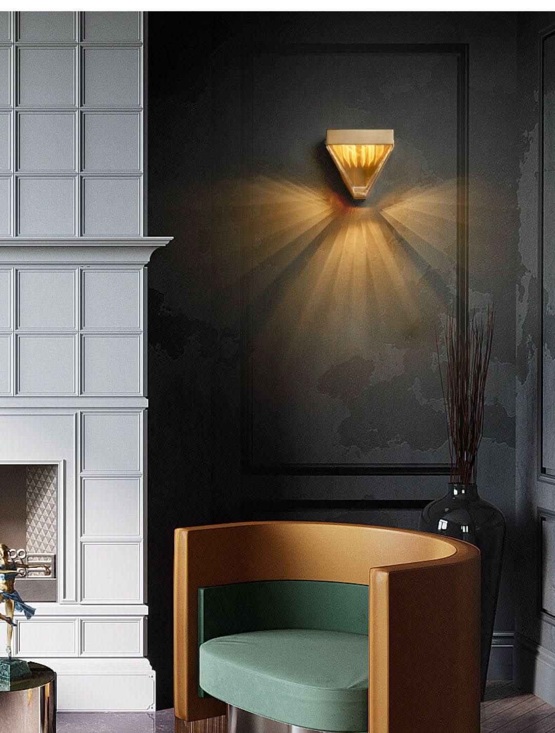 Garduru - Moderne LED-Wandlampe mit geometrischem Design & energiesparender Technologie