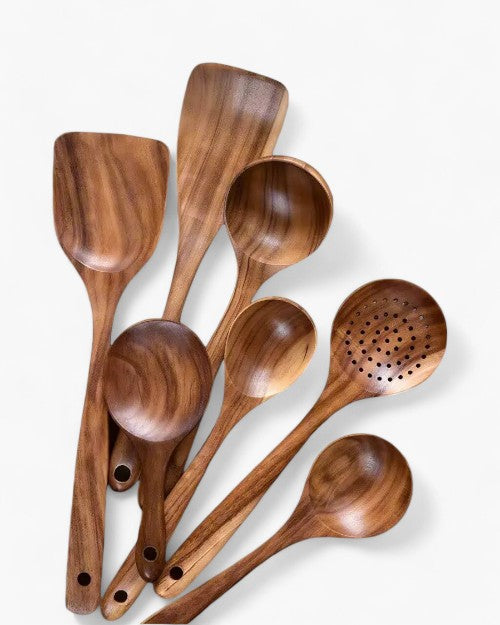 Tierra – Luxus Teak Holz Küchenset für nachhaltiges & elegantes Kochen