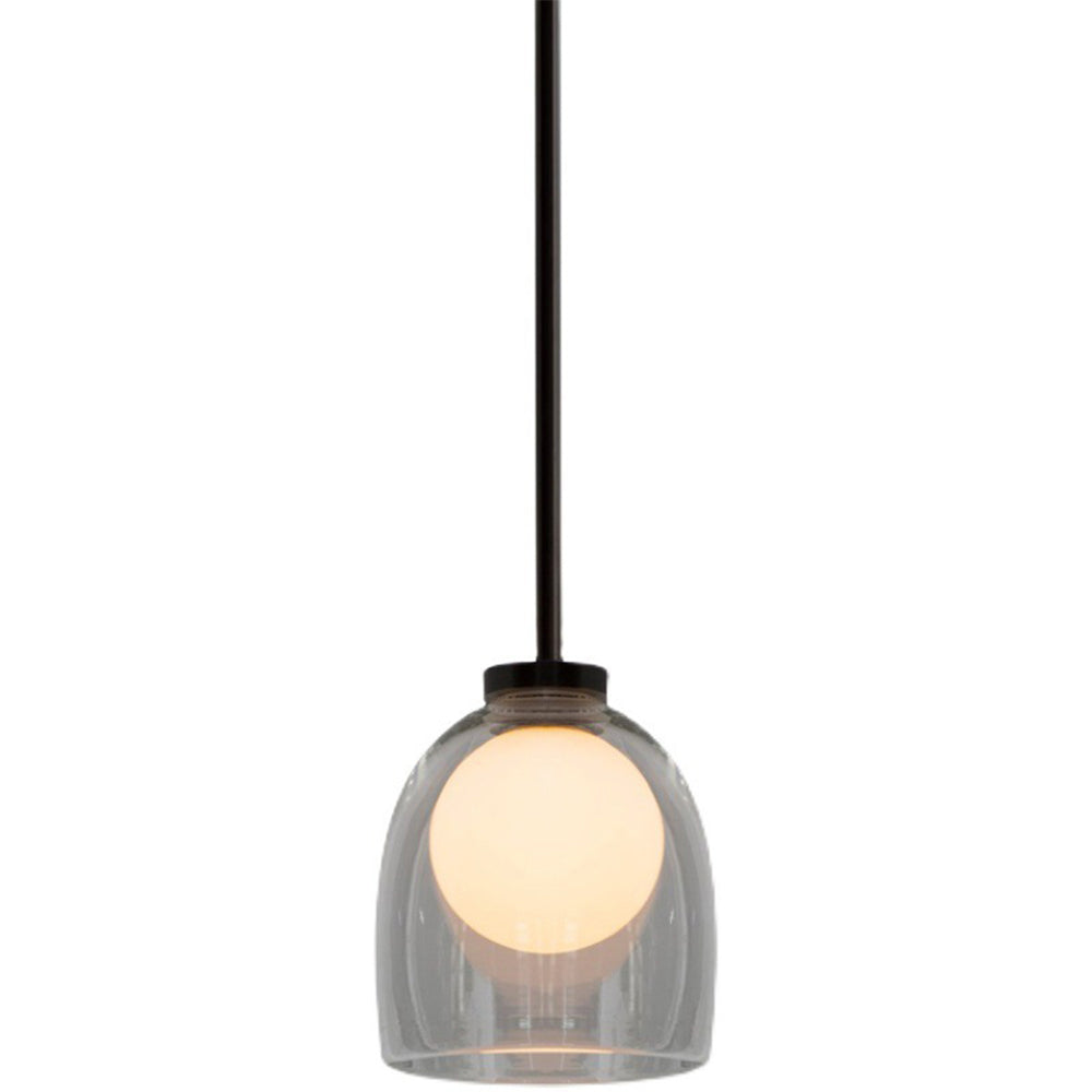 Moderne Glas-Hängelampe mit Transparentem oder Rauchfarbenem Schirm – Elegante und Raffinierte Beleuchtung