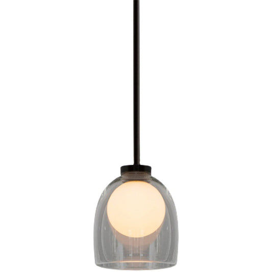 Moderne Glas-Hängelampe mit Transparentem oder Rauchfarbenem Schirm – Elegante und Raffinierte Beleuchtung