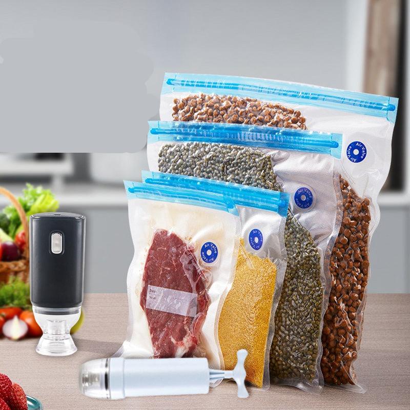 10 wiederverwendbare Vakuumlagertaschen für Lebensmittel – BPA-frei und luftdicht verschlossen