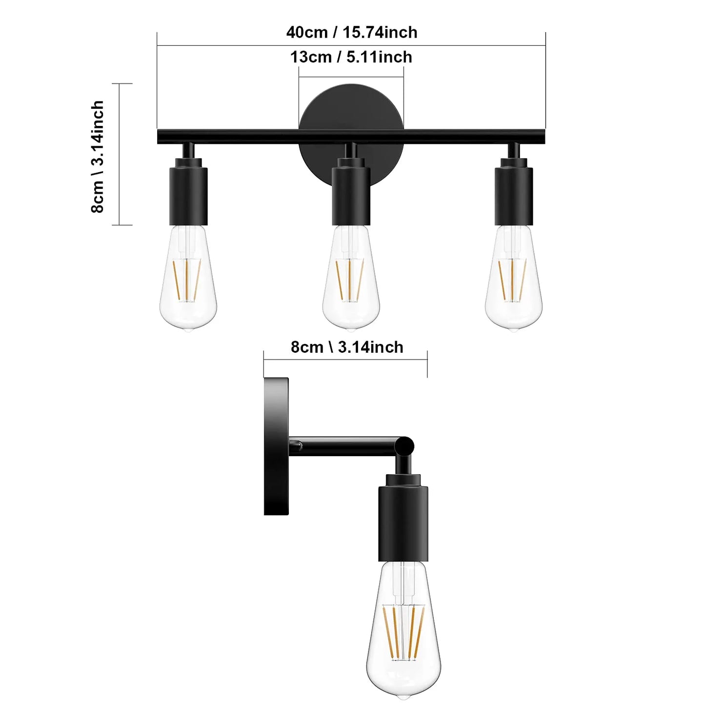 Vintage Wandlampe Badezimmer Spiegel Lampe Moderne Wandbeleuchtung Innen