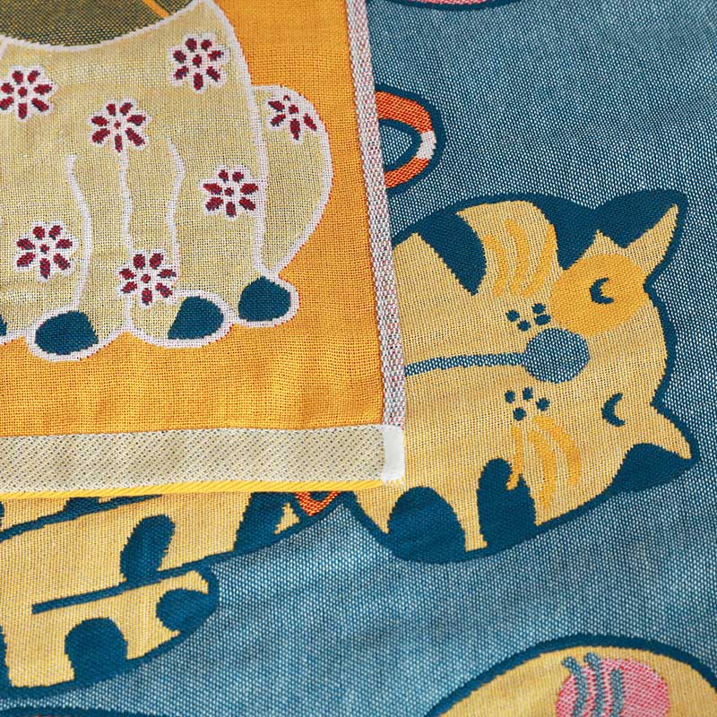 Garduru Cat Baumwoll-Badetuch Babydecke
