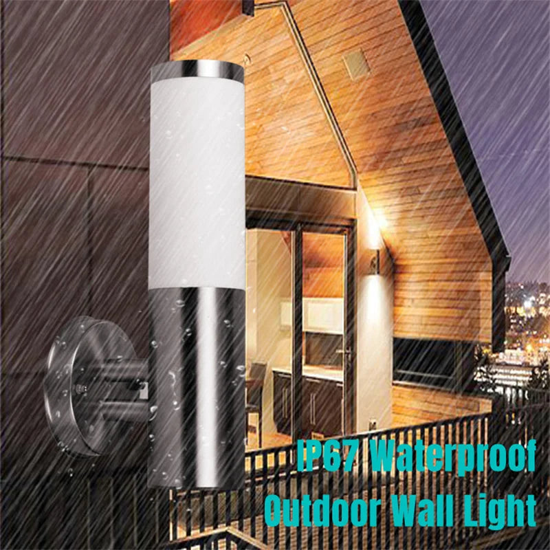 Garduru - Moderne LED-Außenwandlampe aus Edelstahl, Wetterfest & Energiesparend