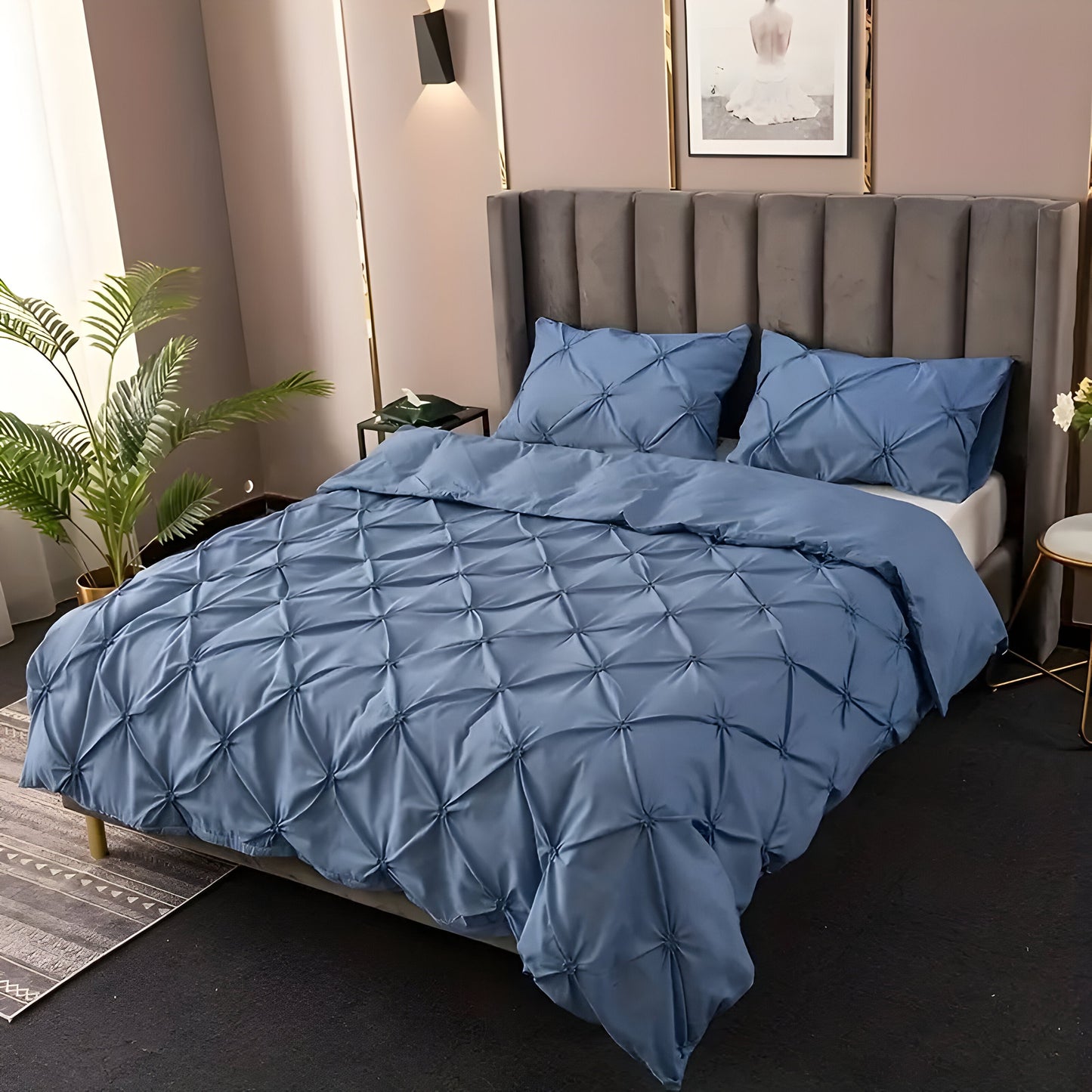 Garduru Duvet Set - Kneifen Quetschfalten-Bettdecke Set