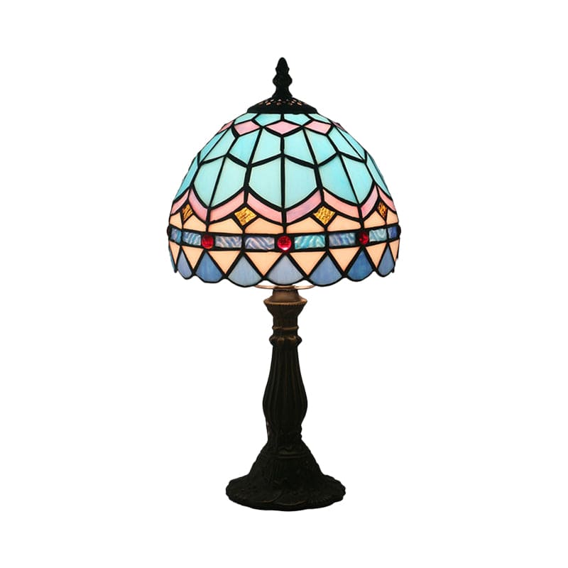 LichtBries – Tiffany-Lampe Aus Buntglas Mit Lotlinien