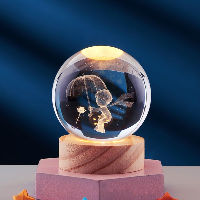 3D Kristall Nachtlicht Lampe für Dekoration - Magischer 3D Effekt