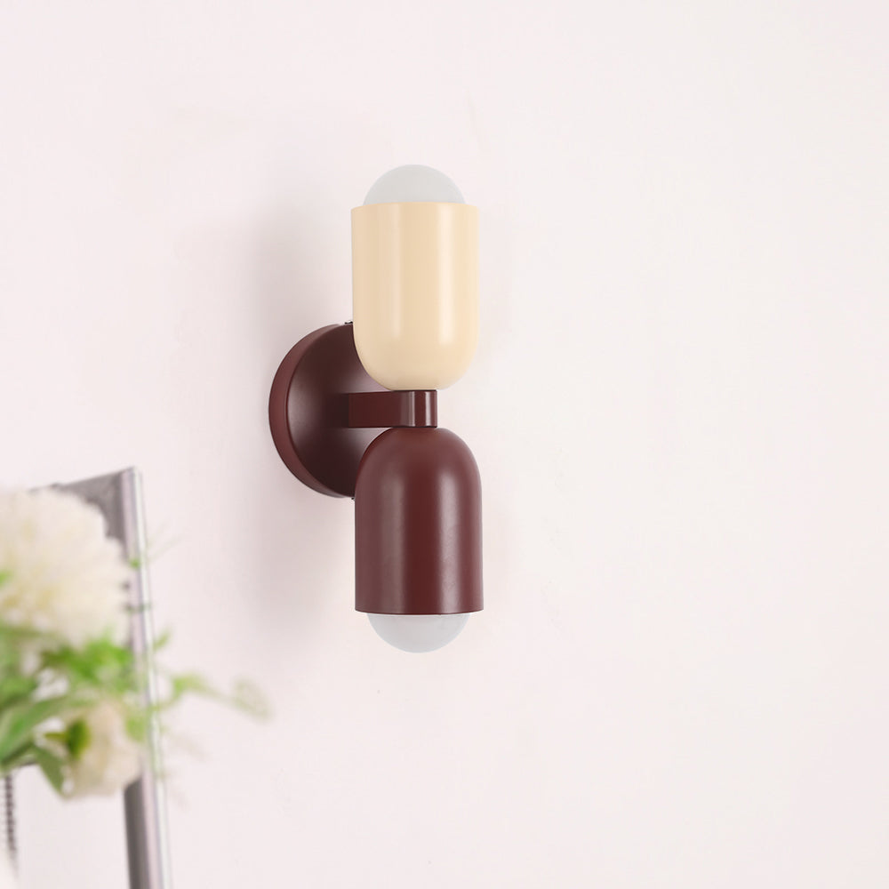 Morandi Moderne LED-Wandleuchte 2-flammig Schwarz Innen/Flur Metall