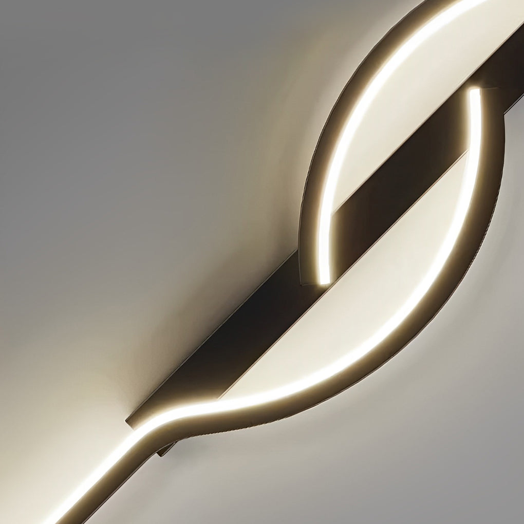 Wandleuchte Modern Schwarz Aluminium LED Leuchte