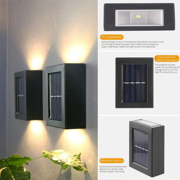 Garduru GRATIS | DuoLux - Solar-Doppel-Schatten-Wandleuchte