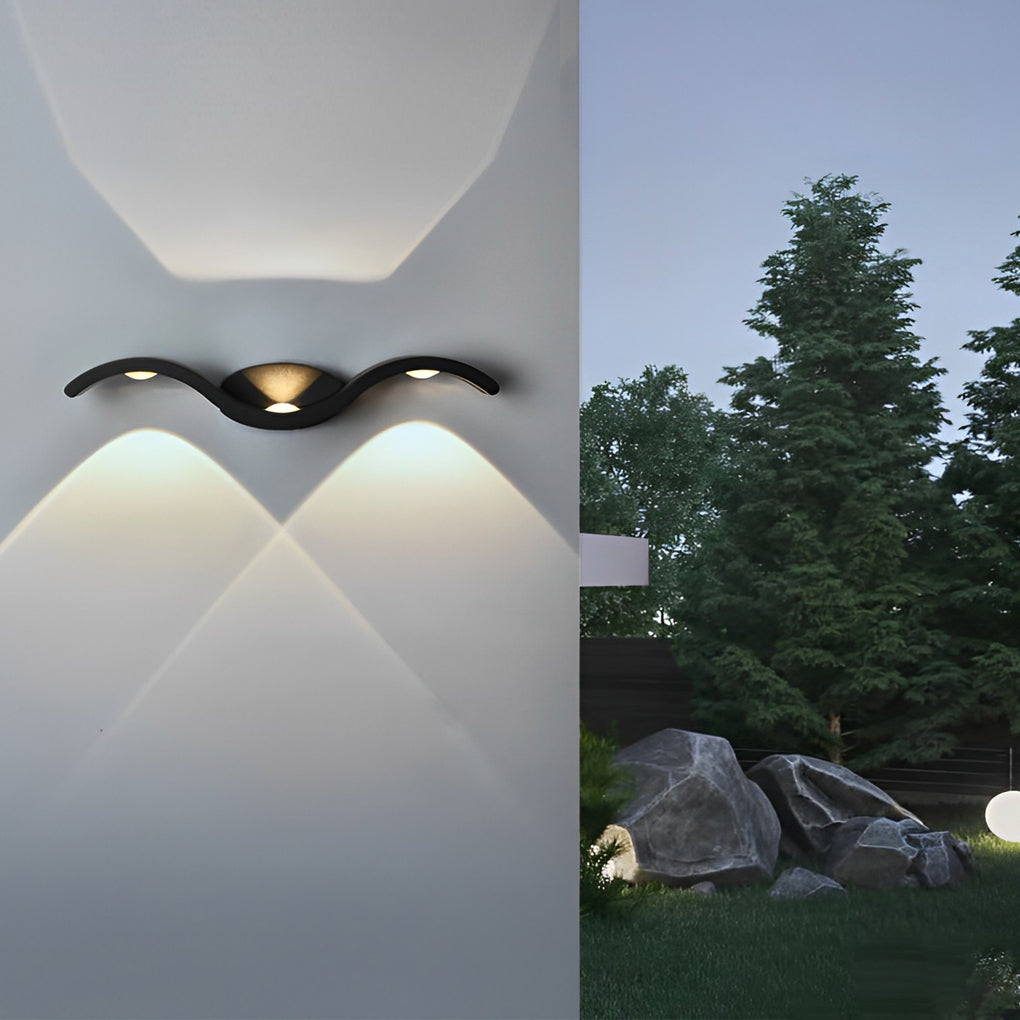 Wandleuchte Modern Außen LED Hoch-Und-Runter Lampe