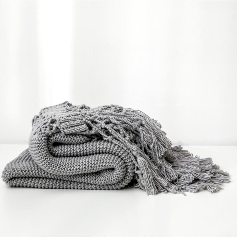 Snug Strickgewebe Quastendecke