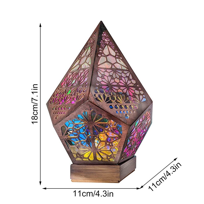 LED Stehlampe im Boho-Look mit Sternenhimmel-Projektion – Romantisch & modern