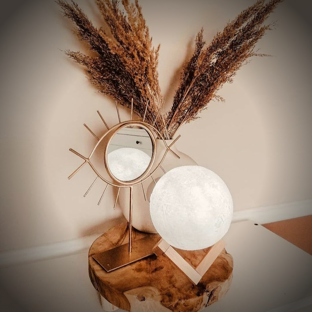 Mondlampe - Lunar - Wiederaufladbar - Touch-Steuerung