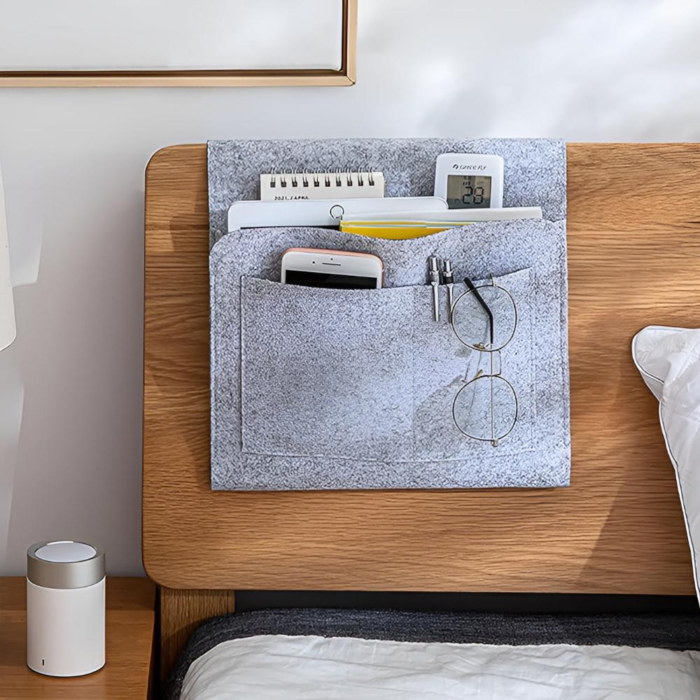 Multifunktionaler Filz Nachttisch Organizer – Platzsparende Aufbewahrungslösung für Schlafzimmer und Büro