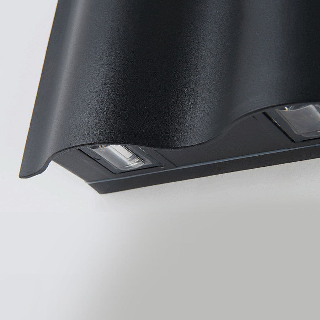LED Wandleuchte Außen Modern Schwarzes Wandlicht
