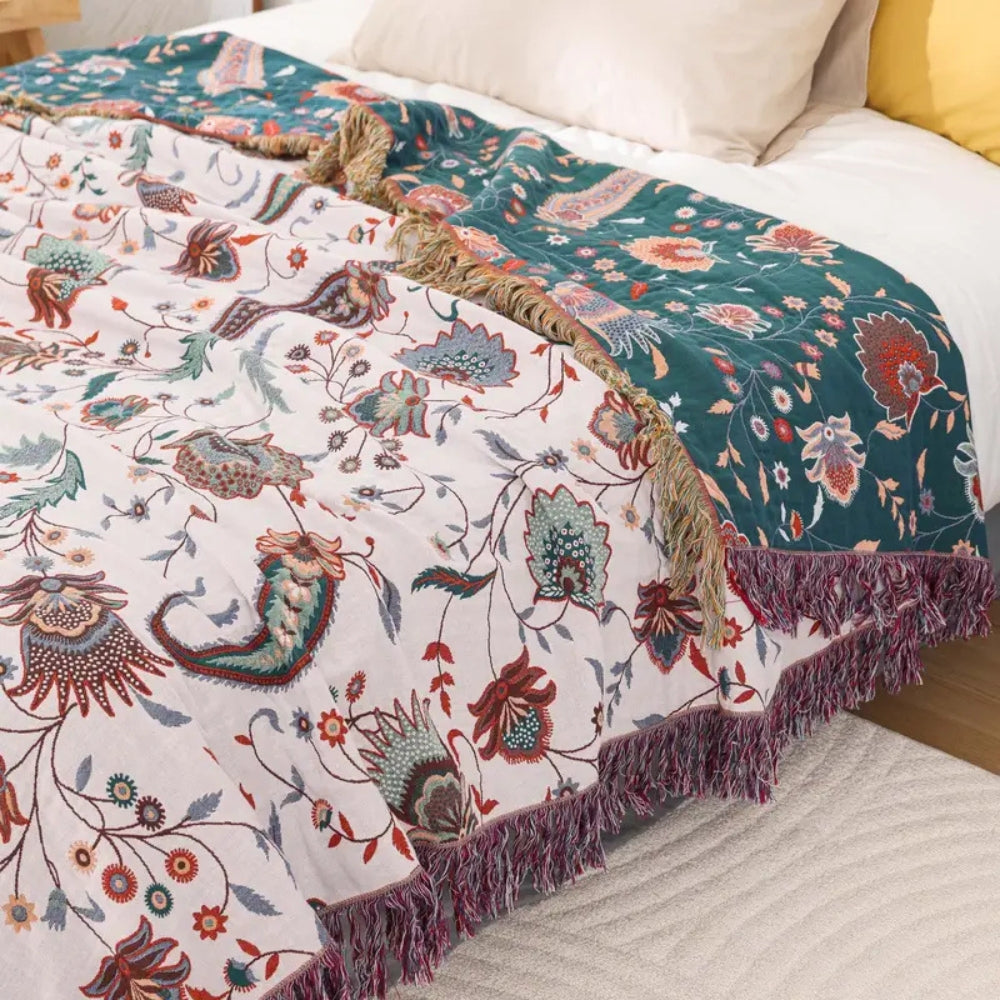 Liora Vintage Wendbare Weiche Decke