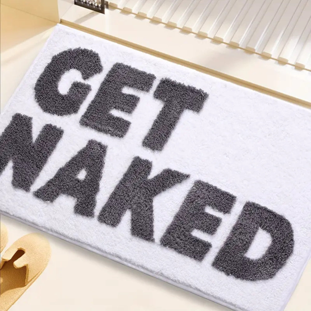 "Get Naked" Lustige Badezimmermatte