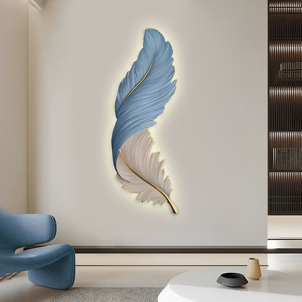 Wandkunst Licht Moderne Feder LED Wandleuchte