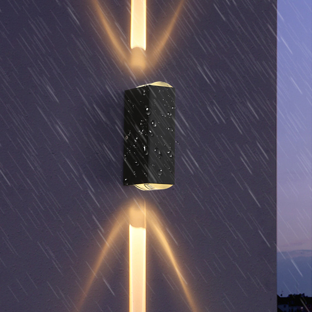 Außen schwarze Aluminium Wandlampe LED Auf Ab
