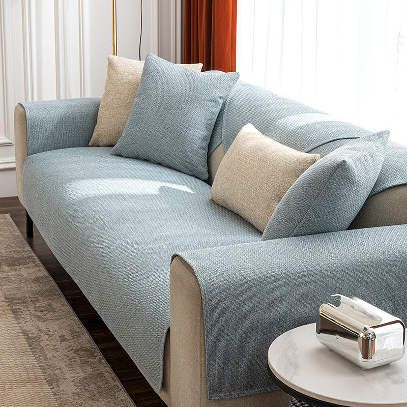 Waschbare Baumwoll-Leinen Rutschfeste Sofa/Couch-Hülle