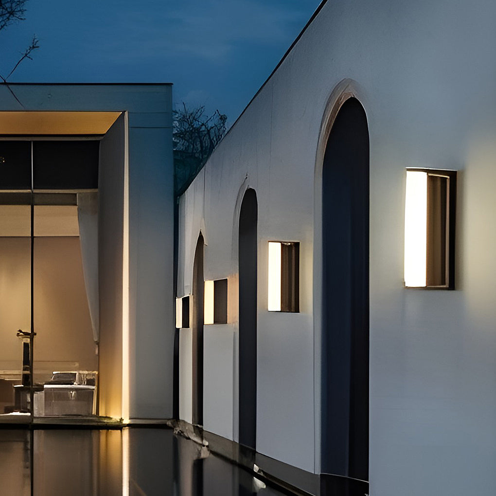 Moderne Solar-LED-Wandleuchte