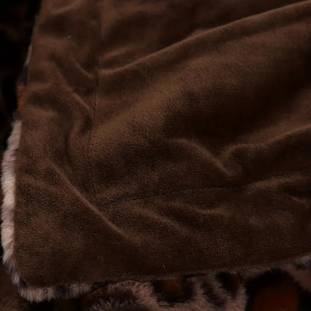 Wild Eleganz Leopardenmuster Decke