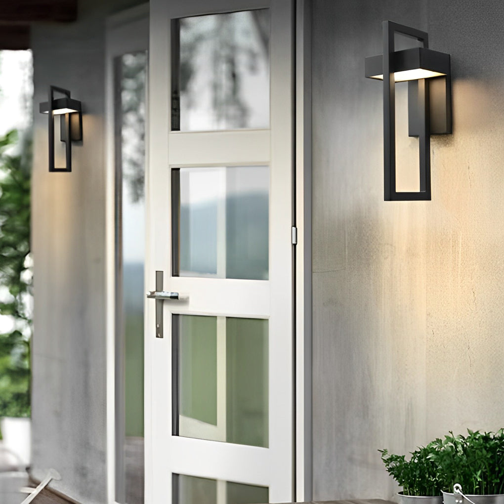 Außenwandleuchte Moderne Schwarze LED-Lampe