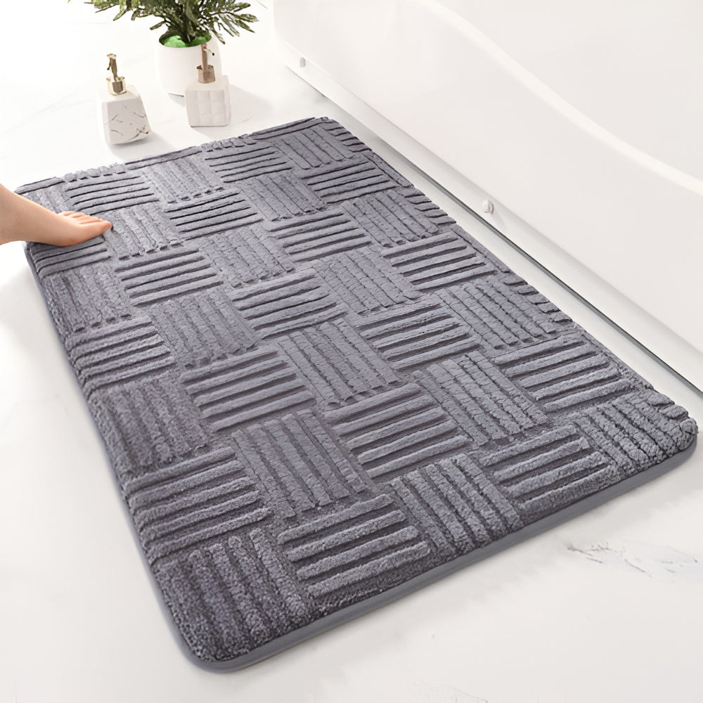 Lebendige Gitter-Absorbierende Badezimmermatte