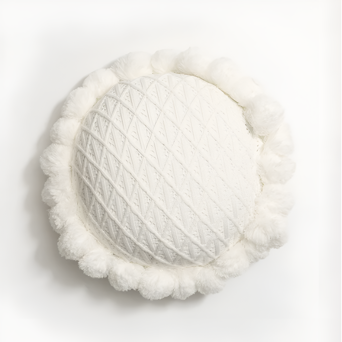 Chic Sonnenblume Pom-Pom Kissen