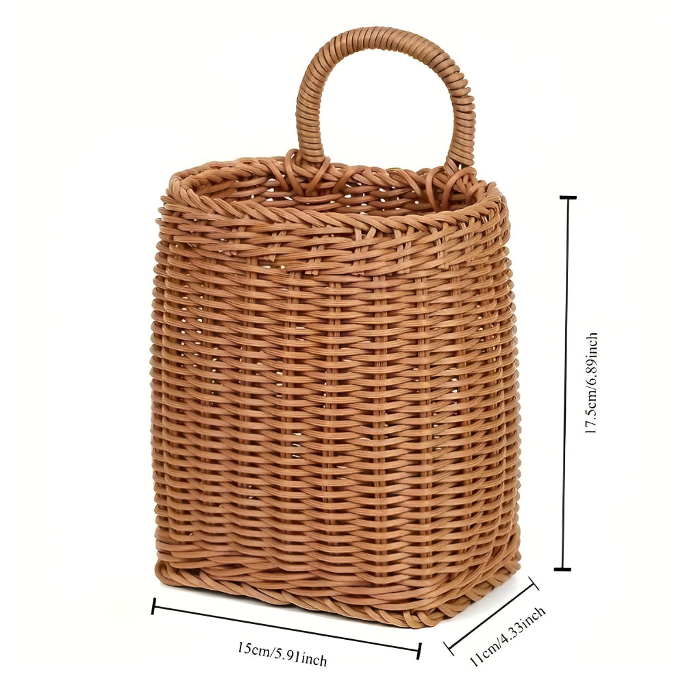Willow Rattan Geflochtene Aufbewahrungskorb