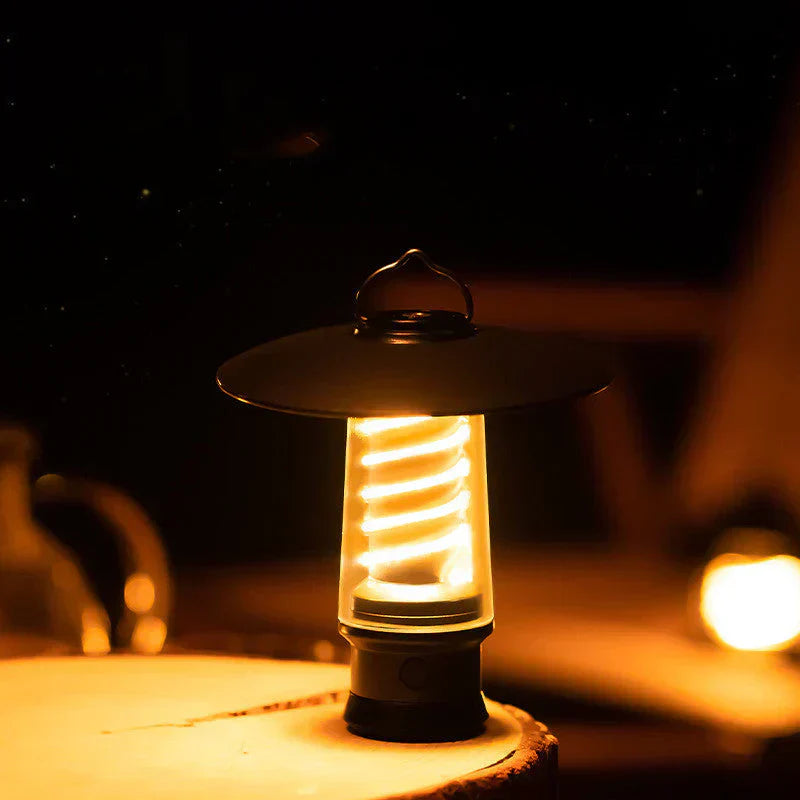 LED Camping Laterne mit Taschenlampe – Vielseitiges Außenlicht